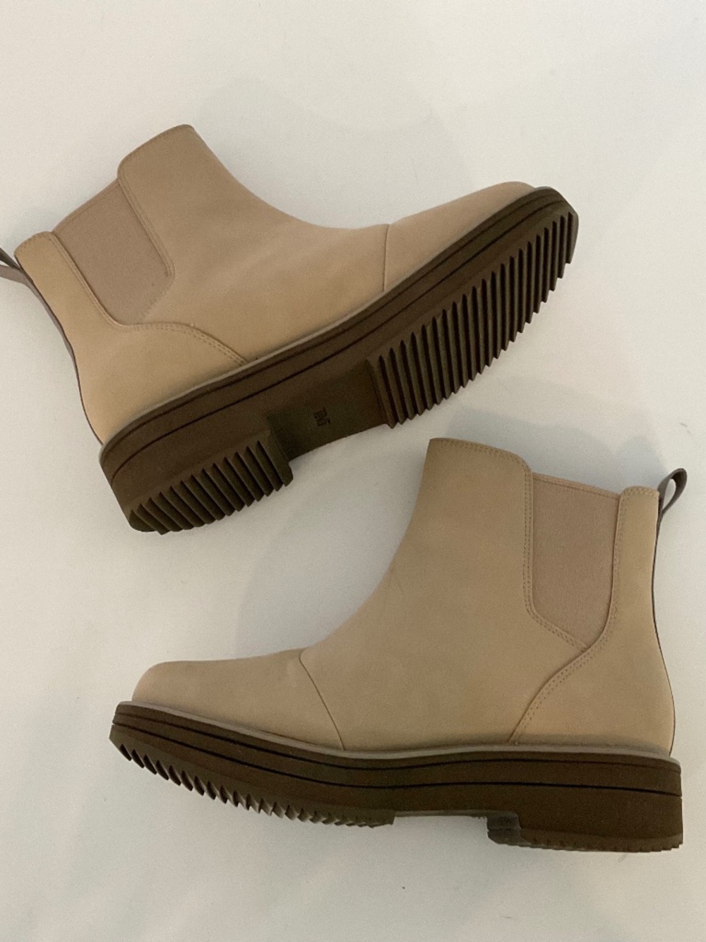 TEVA Midform Chelsea Chunky Platform Boot in Sesame Beige Water Repellent SZ 7.5 - Picture 6 of 8